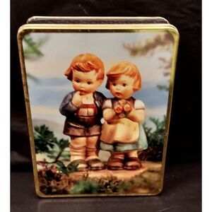 MJ Hummel STATIONERY TIN Empty We‎ Congratulate HUM 220 Vintage 1995 9" x 7"